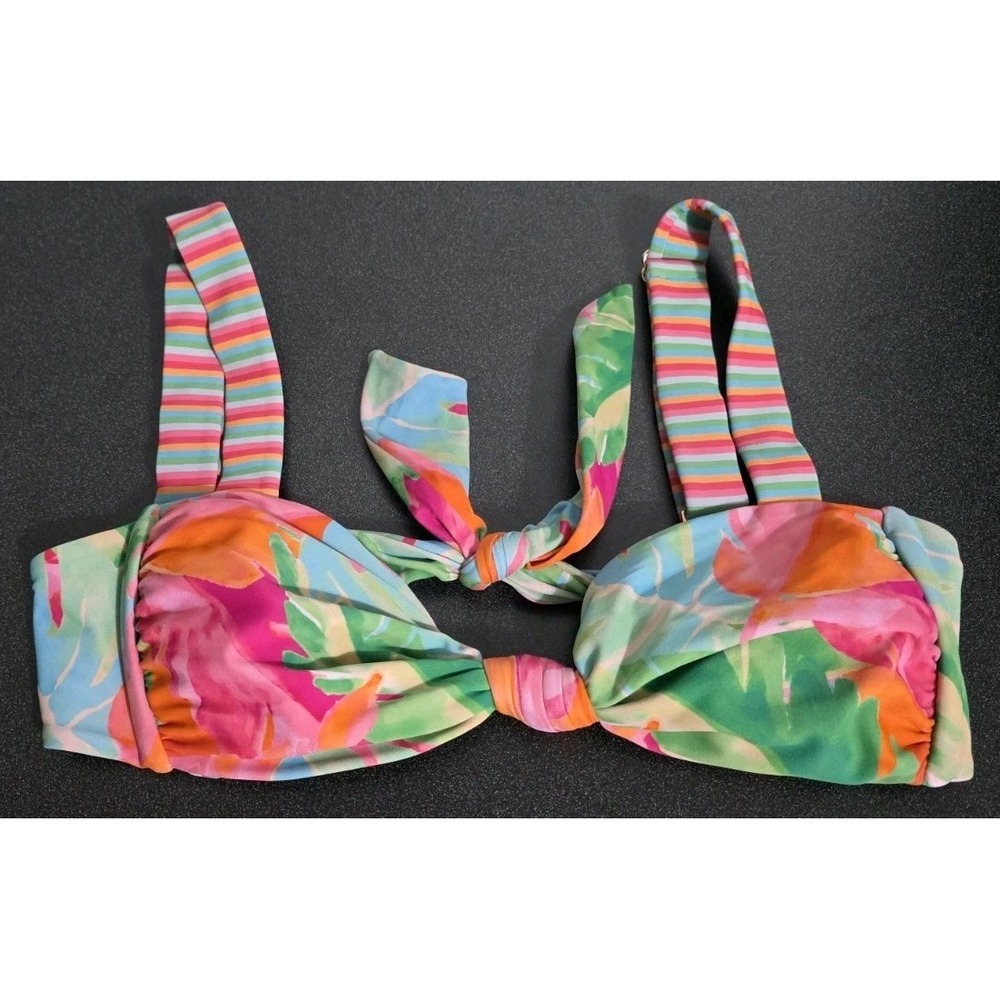 NEW Show Me Your Mumu Bali Bikini Top Go Go Geo Print Strappy Triangle S Beach